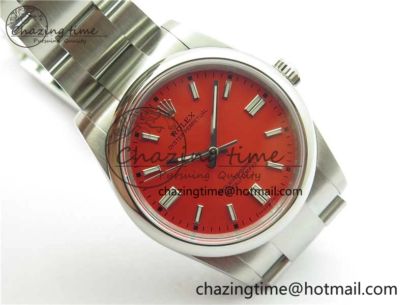 QuickDry Oyster Perpetual 36mm 126000 BP Best Edition Red Dial on SS Bracelet 10337