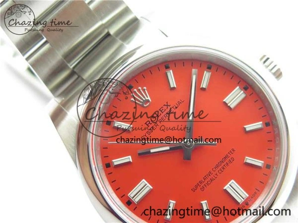 QuickDry Oyster Perpetual 36mm 126000 BP Best Edition Red Dial on SS Bracelet 10337