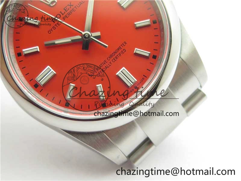 QuickDry Oyster Perpetual 36mm 126000 BP Best Edition Red Dial on SS Bracelet 10337