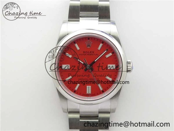 DailyWear Oyster Perpetual 36mm 126000 BP Best Edition Red Dial on SS Bracelet 2652