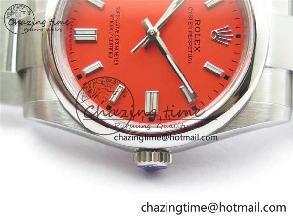 QuickDry Oyster Perpetual 36mm 126000 BP Best Edition Red Dial on SS Bracelet 10337