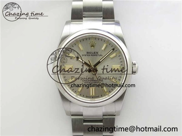 WeatherProof Oyster Perpetual 36mm 126000 BP Best Edition Silver Dial on SS Bracelet 10333