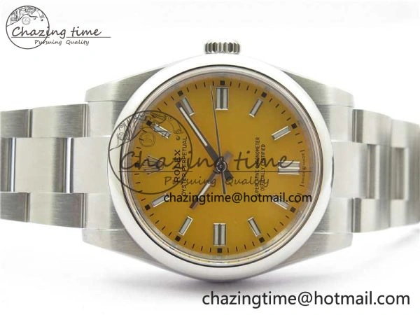 Compact Oyster Perpetual 36mm 126000 BP Best Edition Yellow Dial on SS Bracelet 10335