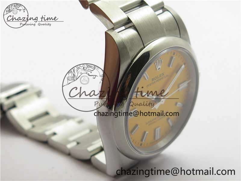 Compact Oyster Perpetual 36mm 126000 BP Best Edition Yellow Dial on SS Bracelet 10335