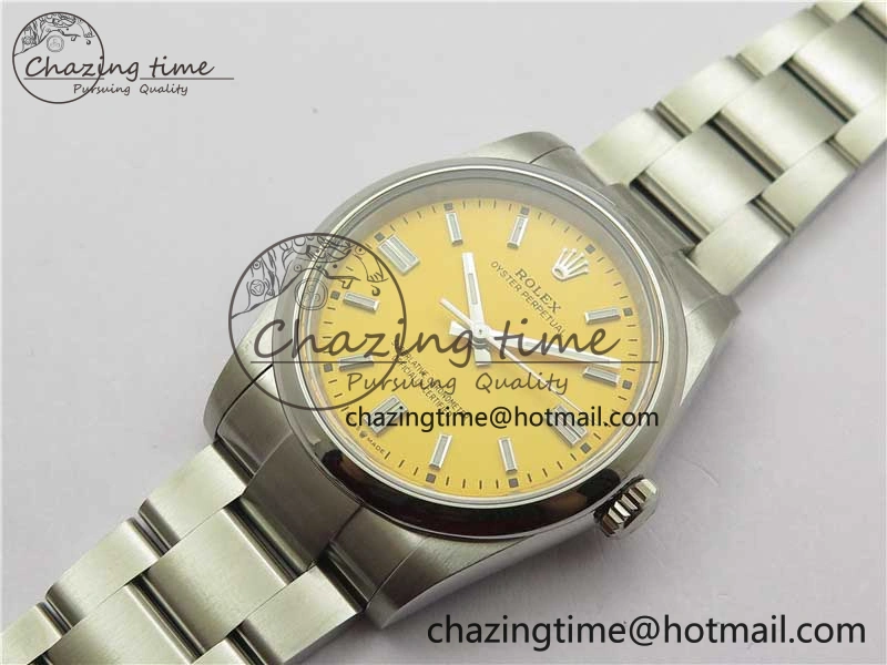 Compact Oyster Perpetual 36mm 126000 BP Best Edition Yellow Dial on SS Bracelet 10335