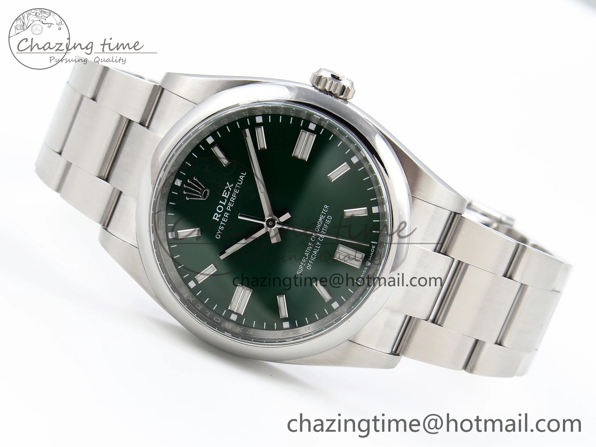 Oyster Perpetual 36mm 126000 Clean 1:1 Best Edition 904L Steel Green Dial on SS Bracelet VR Affordable 1740