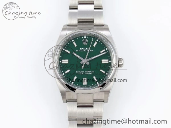 Oyster Perpetual 36mm 126000 Clean 1:1 Best Edition 904L Steel Green Dial on SS Bracelet VR Affordable 1740