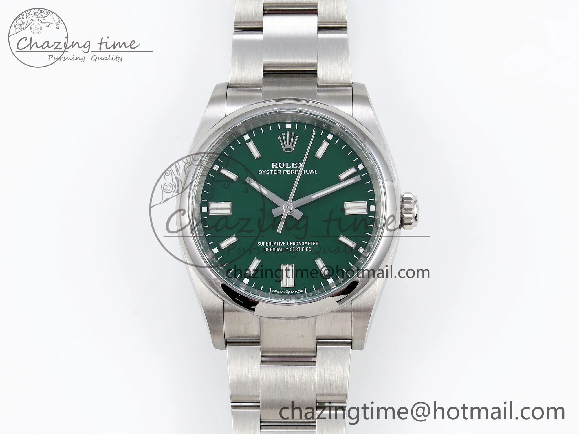Oyster Perpetual 36mm 126000 Clean 1:1 Best Edition 904L Steel Green Dial on SS Bracelet VR Affordable 1740