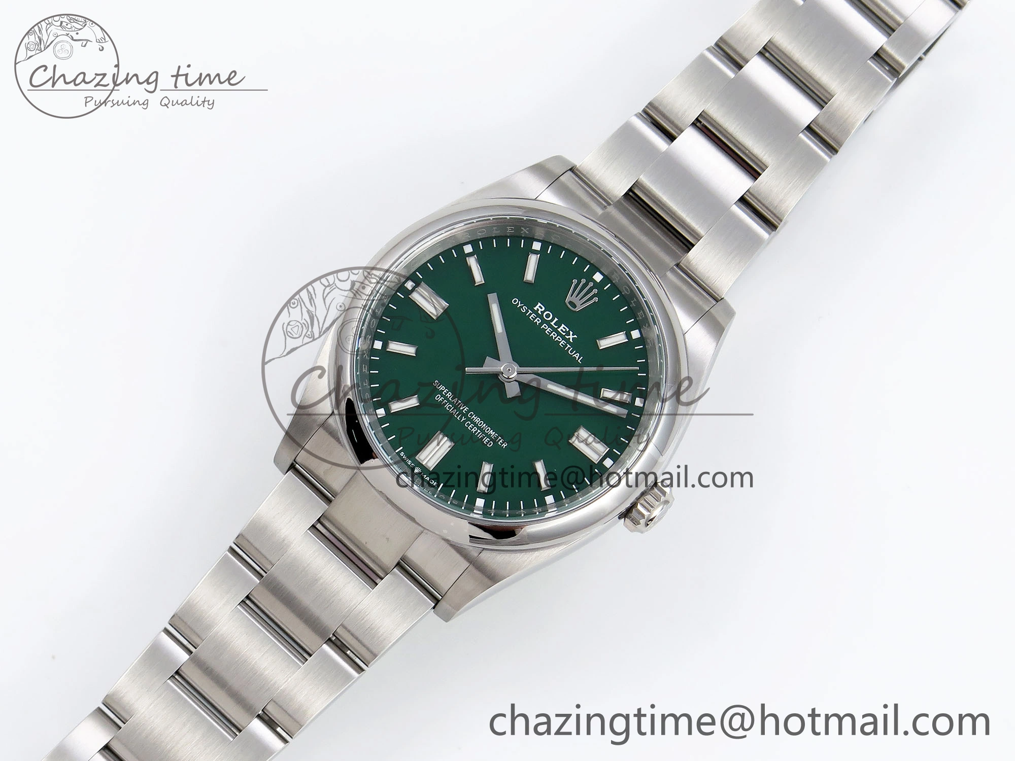 Oyster Perpetual 36mm 126000 Clean 1:1 Best Edition 904L Steel Green Dial on SS Bracelet VR Affordable 1740