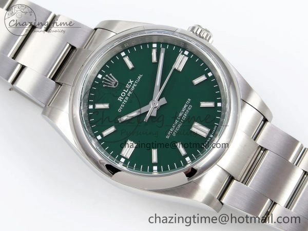 Oyster Perpetual 36mm 126000 Clean 1:1 Best Edition 904L Steel Green Dial on SS Bracelet VR Affordable 1740