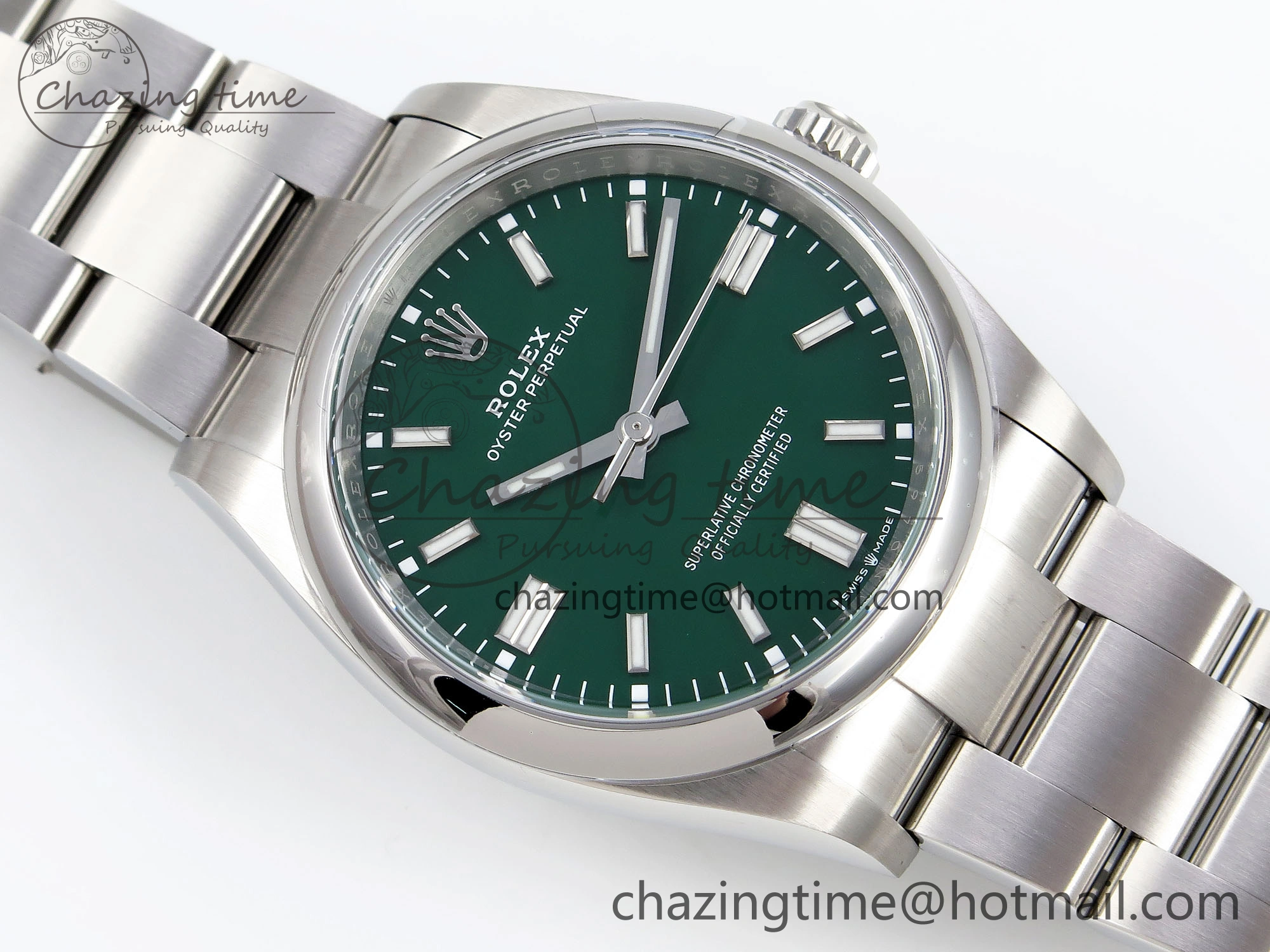 Oyster Perpetual 36mm 126000 Clean 1:1 Best Edition 904L Steel Green Dial on SS Bracelet VR Affordable 1740