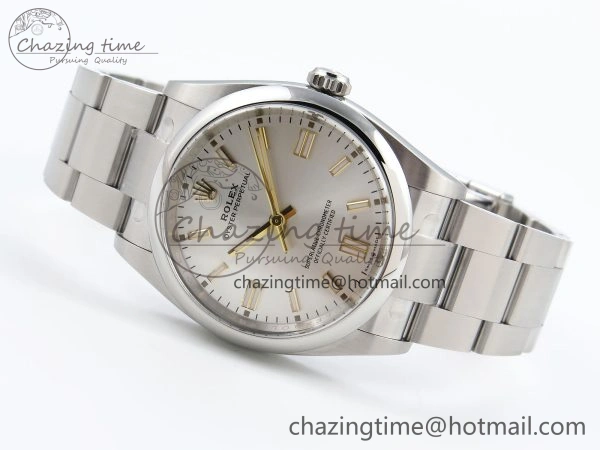Unique Oyster Perpetual 36mm 126000 Clean 1:1 Best Edition 904L Steel Silver Dial on SS Bracelet VR 1741