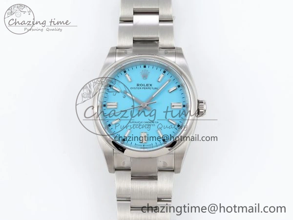 Oyster Perpetual 36mm 126000 Clean 1:1 Best Edition 904L Steel Tiffany Blue Dial on SS Bracelet VR AllSeason 1742
