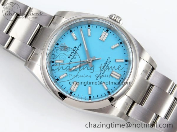 Oyster Perpetual 36mm 126000 Clean 1:1 Best Edition 904L Steel Tiffany Blue Dial on SS Bracelet VR AllSeason 1742