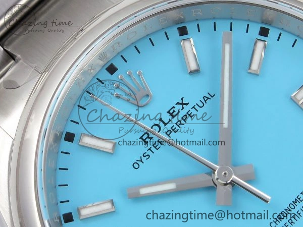 Oyster Perpetual 36mm 126000 Clean 1:1 Best Edition 904L Steel Tiffany Blue Dial on SS Bracelet VR AllSeason 1742