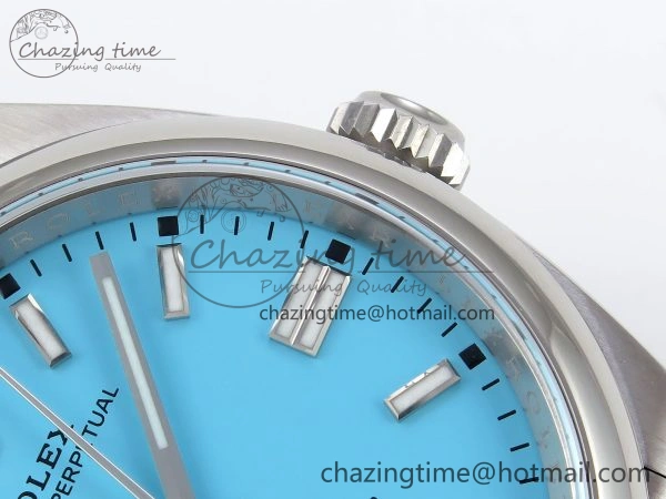 Oyster Perpetual 36mm 126000 Clean 1:1 Best Edition 904L Steel Tiffany Blue Dial on SS Bracelet VR AllSeason 1742