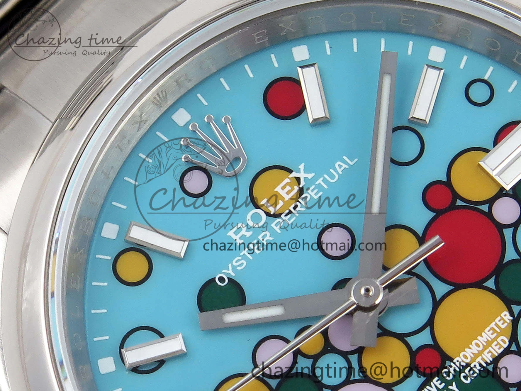 Colorful Oyster Perpetual 36mm 126000 KRF Best Edition 904L Steel Bubble Dial on SS Bracelet A 1943