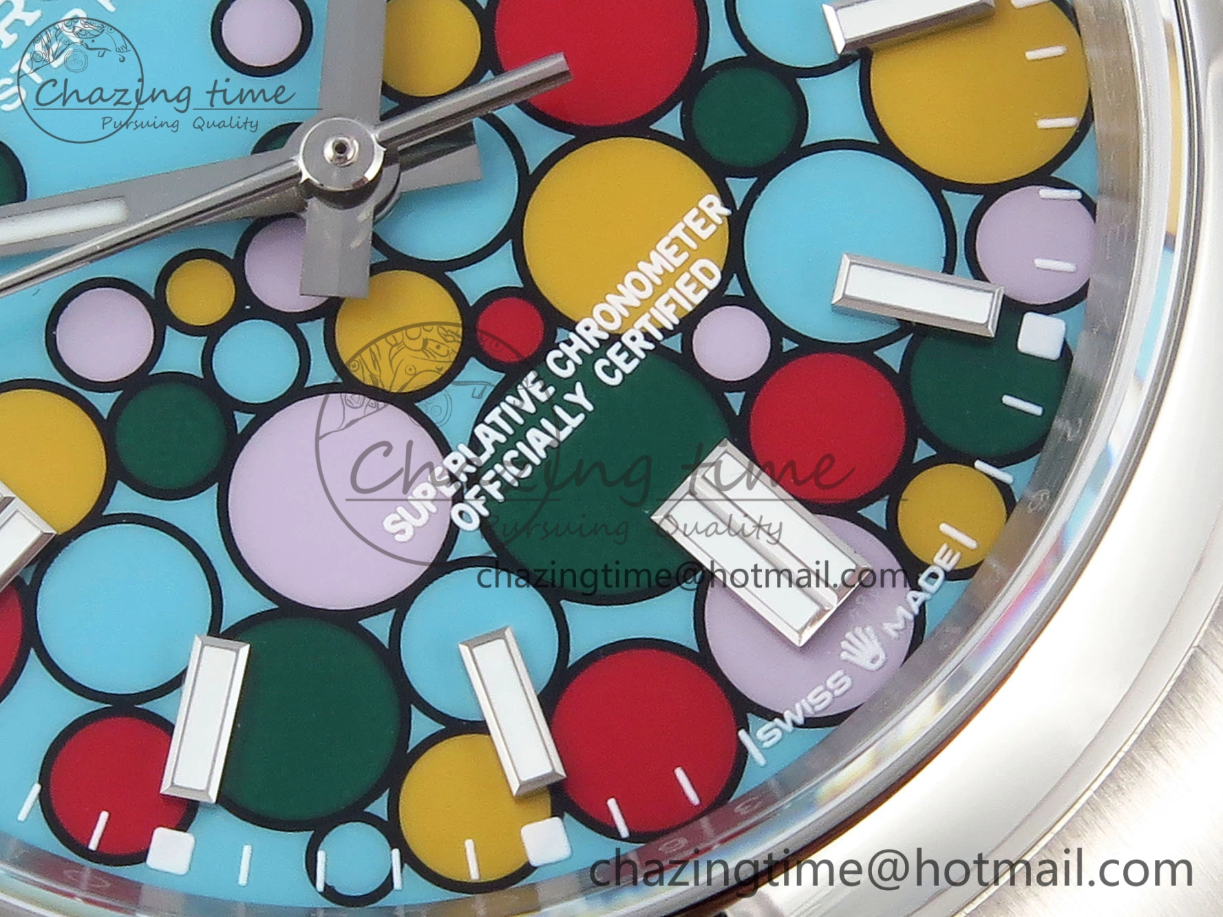 Colorful Oyster Perpetual 36mm 126000 KRF Best Edition 904L Steel Bubble Dial on SS Bracelet A 1943