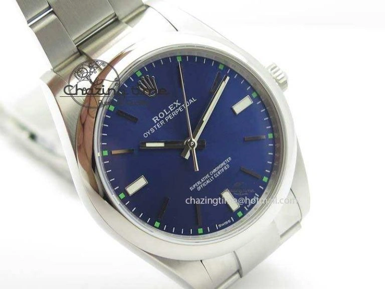 Original Oyster Perpetual 39mm 114300 1:1 Best Edition Blue Dial On SS Bracelet A 3805
