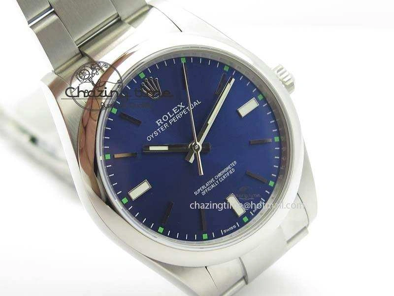 Original Oyster Perpetual 39mm 114300 1:1 Best Edition Blue Dial On SS Bracelet A 3805