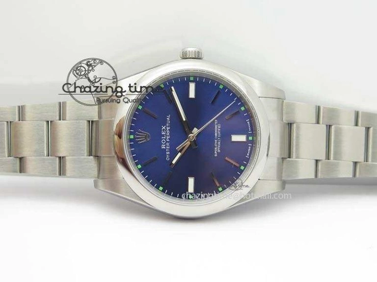 Original Oyster Perpetual 39mm 114300 1:1 Best Edition Blue Dial On SS Bracelet A 3805