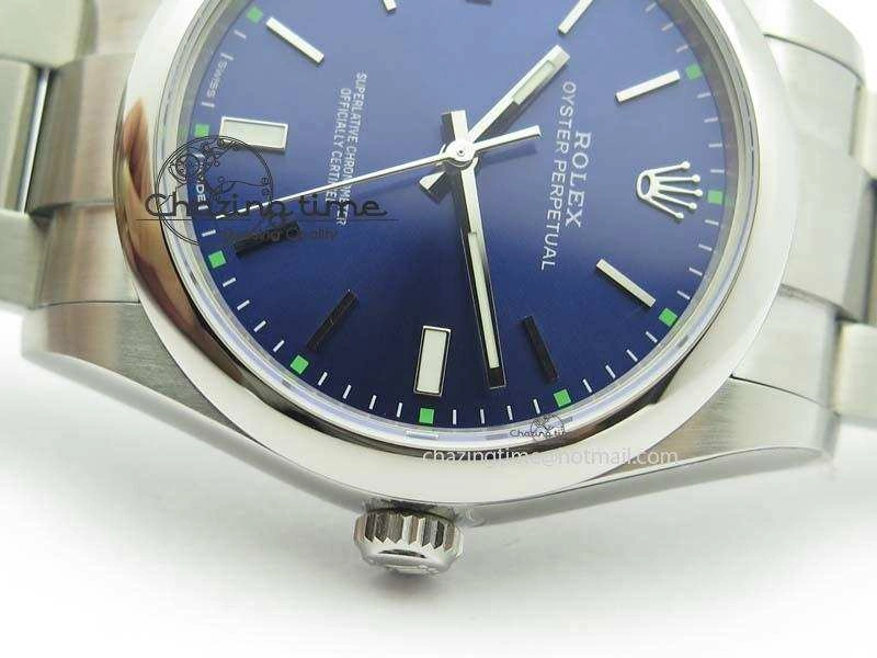 Original Oyster Perpetual 39mm 114300 1:1 Best Edition Blue Dial On SS Bracelet A 3805