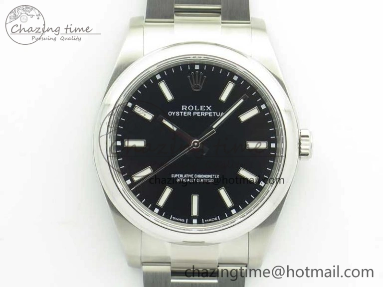 Oyster Perpetual 39mm 114300 ARF 1:1 Best Edition 904L SS Case and Bracelet Black Dial SH EasyMatch 3411