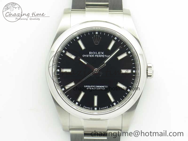 Oyster Perpetual 39mm 114300 ARF 1:1 Best Edition 904L SS Case and Bracelet Black Dial SH EasyMatch 3411