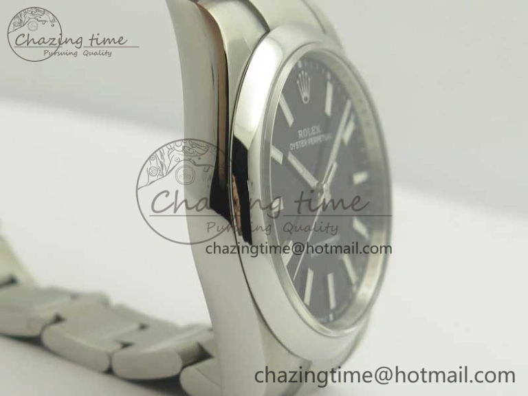 Oyster Perpetual 39mm 114300 ARF 1:1 Best Edition 904L SS Case and Bracelet Black Dial SH EasyMatch 3411