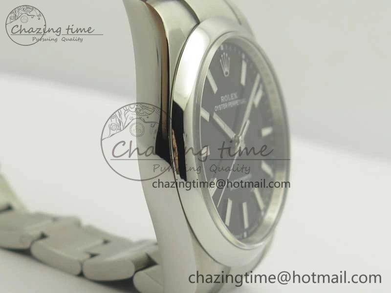 Oyster Perpetual 39mm 114300 ARF 1:1 Best Edition 904L SS Case and Bracelet Black Dial SH EasyMatch 3411
