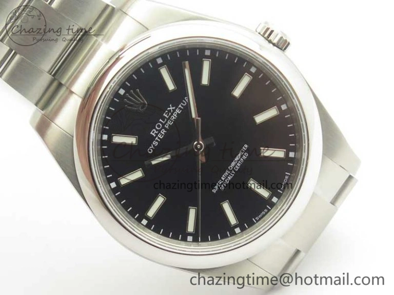 Oyster Perpetual 39mm 114300 ARF 1:1 Best Edition 904L SS Case and Bracelet Black Dial SH EasyMatch 3411