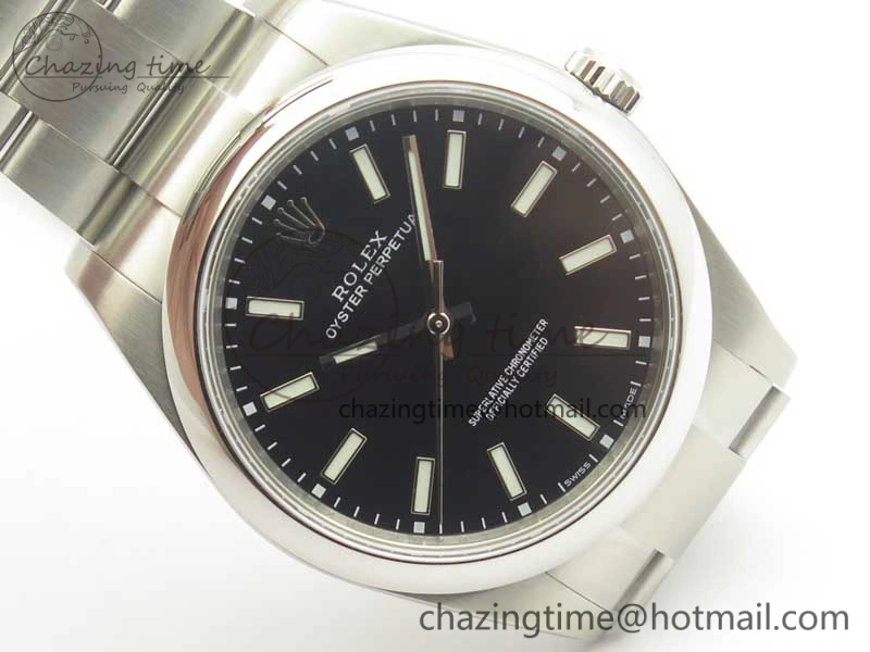 Oyster Perpetual 39mm 114300 ARF 1:1 Best Edition 904L SS Case and Bracelet Black Dial SH EasyMatch 3411