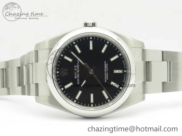 Oyster Perpetual 39mm 114300 ARF 1:1 Best Edition 904L SS Case and Bracelet Black Dial SH EasyMatch 3411