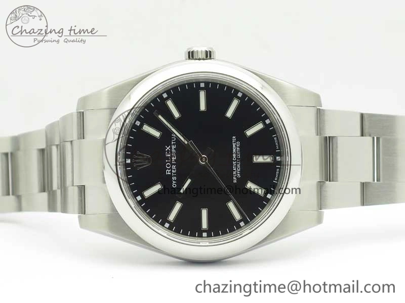 Oyster Perpetual 39mm 114300 ARF 1:1 Best Edition 904L SS Case and Bracelet Black Dial SH EasyMatch 3411