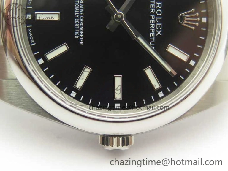 Oyster Perpetual 39mm 114300 ARF 1:1 Best Edition 904L SS Case and Bracelet Black Dial SH EasyMatch 3411