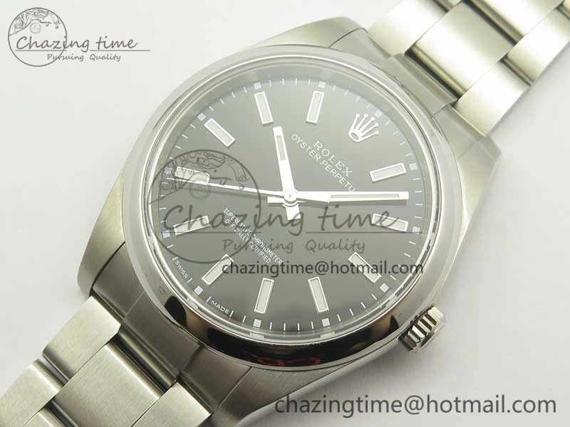 Oyster Perpetual 39mm 114300 ARF 1:1 Best Edition 904L SS Case and Bracelet Black Dial SH EasyMatch 3411