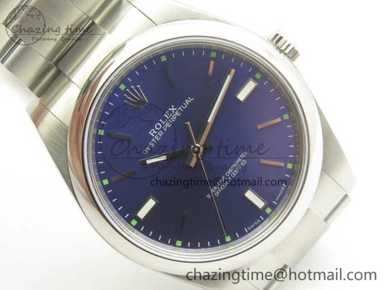 Oyster Perpetual 39mm 114300 ARF 1:1 Best Edition 904L SS Case and Bracelet Blue Dial SH Premium 3393