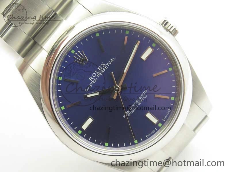Oyster Perpetual 39mm 114300 ARF 1:1 Best Edition 904L SS Case and Bracelet Blue Dial SH Premium 3393