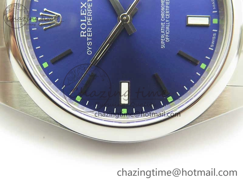 Oyster Perpetual 39mm 114300 ARF 1:1 Best Edition 904L SS Case and Bracelet Blue Dial SH Premium 3393