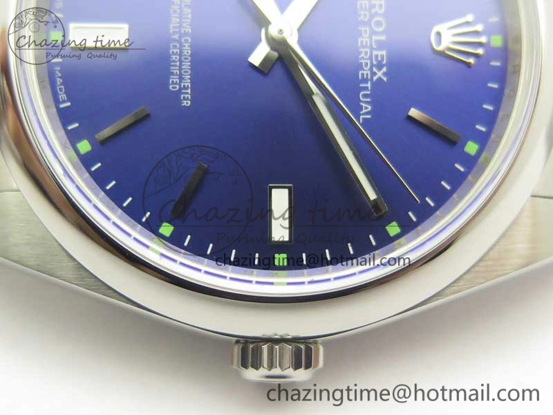 Oyster Perpetual 39mm 114300 ARF 1:1 Best Edition 904L SS Case and Bracelet Blue Dial SH Premium 3393