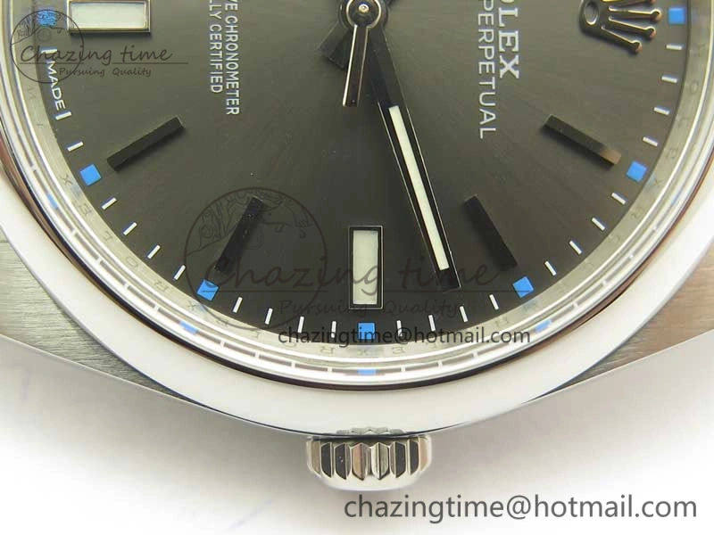 WellDesigned Oyster Perpetual 39mm 114300 ARF 1:1 Best Edition 904L SS Case and Bracelet Gray Rhodium Dial SH 3394