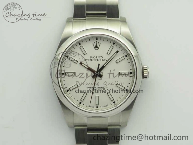 WaterResistant Oyster Perpetual 39mm 114300 ARF 1:1 Best Edition 904L SS Case and Bracelet White Dial SH 3412