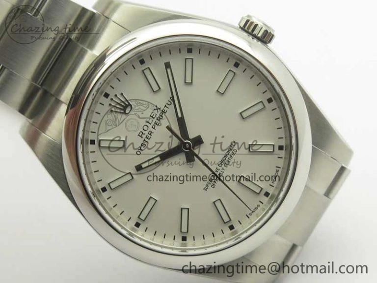 WaterResistant Oyster Perpetual 39mm 114300 ARF 1:1 Best Edition 904L SS Case and Bracelet White Dial SH 3412