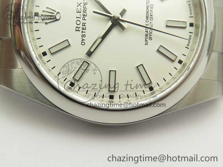 WaterResistant Oyster Perpetual 39mm 114300 ARF 1:1 Best Edition 904L SS Case and Bracelet White Dial SH 3412