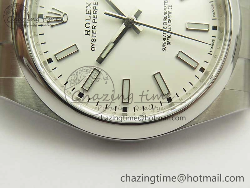 WaterResistant Oyster Perpetual 39mm 114300 ARF 1:1 Best Edition 904L SS Case and Bracelet White Dial SH 3412