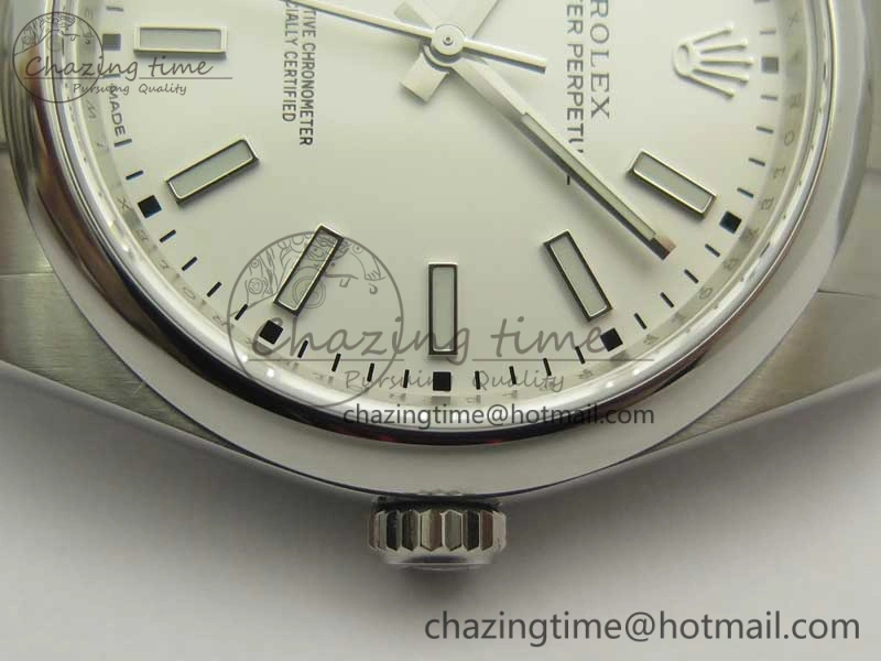 WaterResistant Oyster Perpetual 39mm 114300 ARF 1:1 Best Edition 904L SS Case and Bracelet White Dial SH 3412