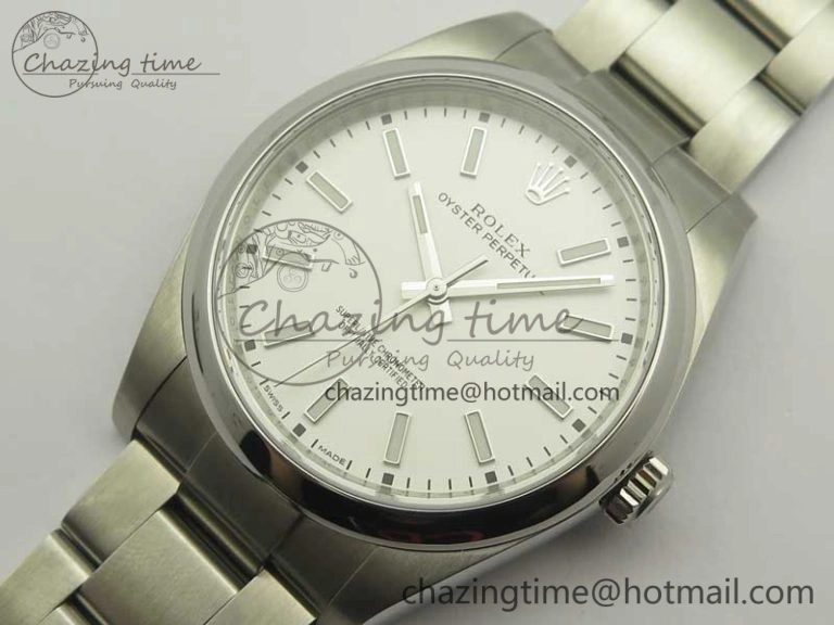 WaterResistant Oyster Perpetual 39mm 114300 ARF 1:1 Best Edition 904L SS Case and Bracelet White Dial SH 3412