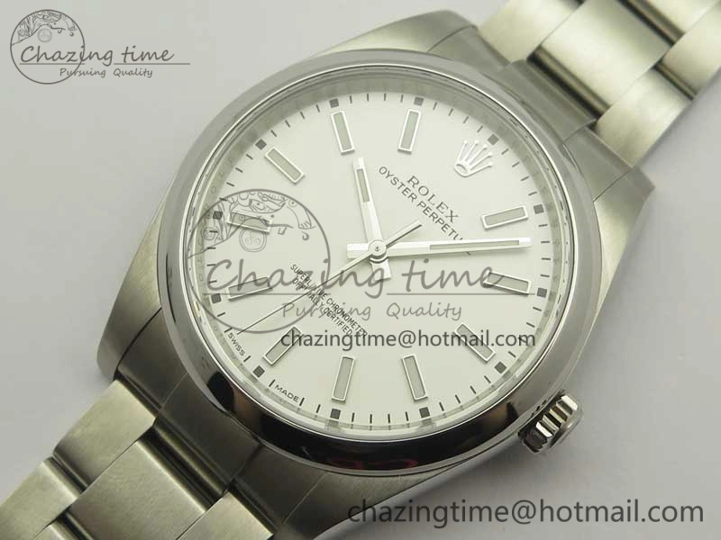 WaterResistant Oyster Perpetual 39mm 114300 ARF 1:1 Best Edition 904L SS Case and Bracelet White Dial SH 3412