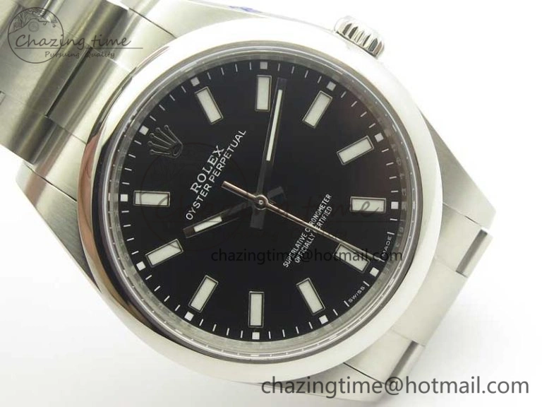 Oyster Perpetual 39mm 114300 BP Maker 1:1 Best Edition Black Dial on SS Bracelet SA Casual 3427