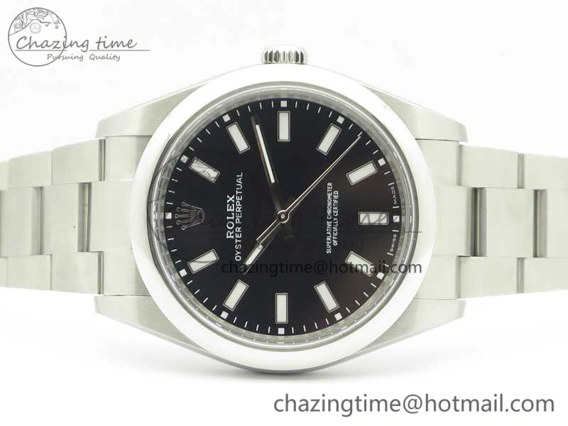 Oyster Perpetual 39mm 114300 BP Maker 1:1 Best Edition Black Dial on SS Bracelet SA Casual 3427